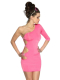 Party Kleid rosa mit dreiviertel Ärmel