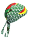 Bandana Cap Hanfblätter grün