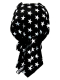 Bandana Cap Sterne schwarz