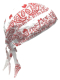 Bandana Cap Old School rot weiß