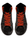Schnürsenkel schwarz orange schmal