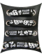 Schnürsenkel Punk Skull schwarz schmal