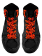 Schnürsenkel Skull orange schmal