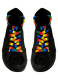 Schnürsenkel Regenbogen schmal
