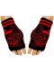 Fingerlose Handschuhe rauchender Totenkopf