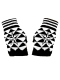 Fingerlose Handschuhe Stern kariert