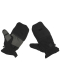 Fleece Faust Finger Handschuhe schwarz
