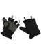 Fleece Faust Finger Handschuhe schwarz