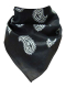 Bandana Paissley schwarz weiß