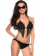 Bikini Fransen schwarz