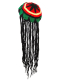 Rasta Mütze mit Dreadlocks