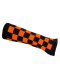 Armstulpen kariert schwarz orange
