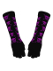 Fingerlose Stulpenhandschuhe Totenkopf lila
