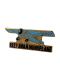 Anstecker Pin Flugzeug blau