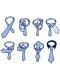 Krawatte rote Maske