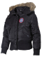 Militär Kinder Polarjacke schwarz