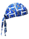 Bandana Cap Kinder blau weiß