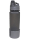 Faltbare Trinkflasche Silikon 0,5 l grau