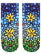 Sneaker Socken bedruckt Blumen