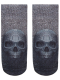 Sneaker Socken bedruckt Skull schwarz weiß