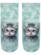 Sneaker Socken bedruckt Katzenbaby