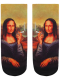 Sneaker Socken bedruckt kiffende Mona Lisa