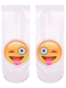 Sneaker Socken bedruckt Emoji smile