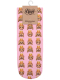 Sneaker Socken bedruckt Emoji pink