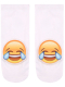 Sneaker Socken bedruckt Emoji lachend