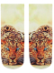 Sneaker Socken bedruckt Gepard liegend