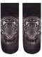 Sneaker Socken bedruckt Tiger schwarz weiß