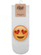 Sneaker Socken bedruckt Emoji Love