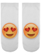 Sneaker Socken bedruckt Emoji Love