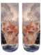 Sneaker Socken bedruckt Kampfkatze