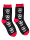 Socken Misfit schwarz rot medium
