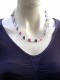 Magnet Kette Armband mit Schmuckstücke pink