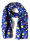 Tuch Blumen Muster blau