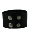 Kunstleder Armband Pyramidennieten 3 reihig schmal