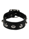 Leder Armband schwarz mit Spitznieten