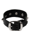 Leder Armband schwarz mit Spitznieten