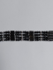 Magnet Armband Kette schwarz und silberne Kugeln