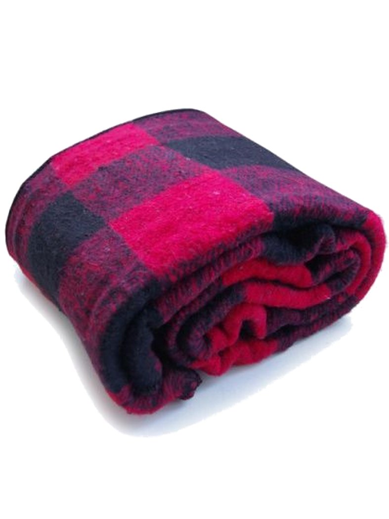 Buffalo Decke gewebt rot bei armardi