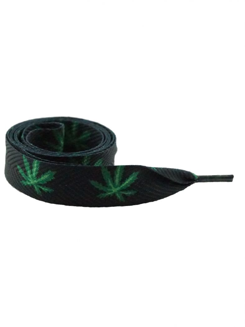 Schnürsenkel Cannabis breit