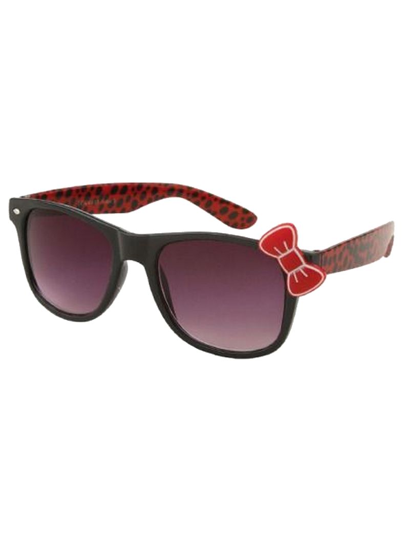 Sonnenbrille 50er Rockabilly Style rot mit Schleife
