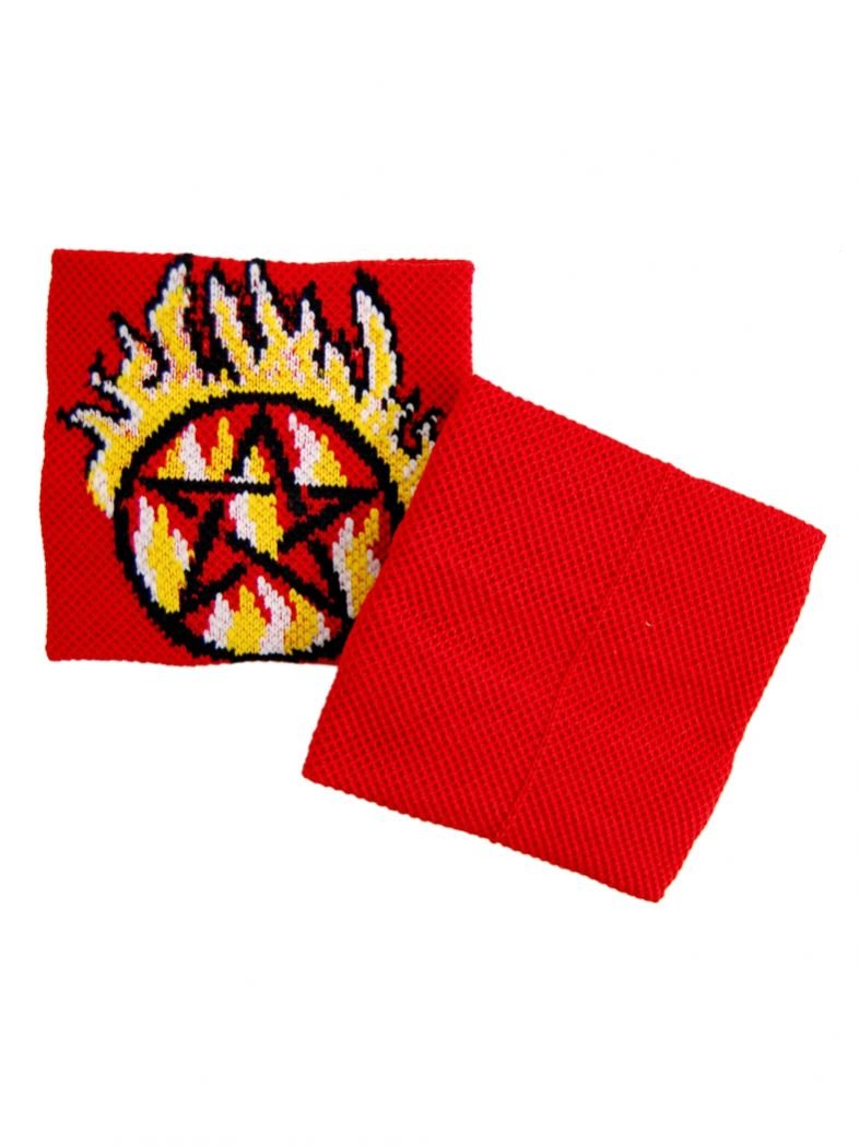Schweißband Pentagram brennend
