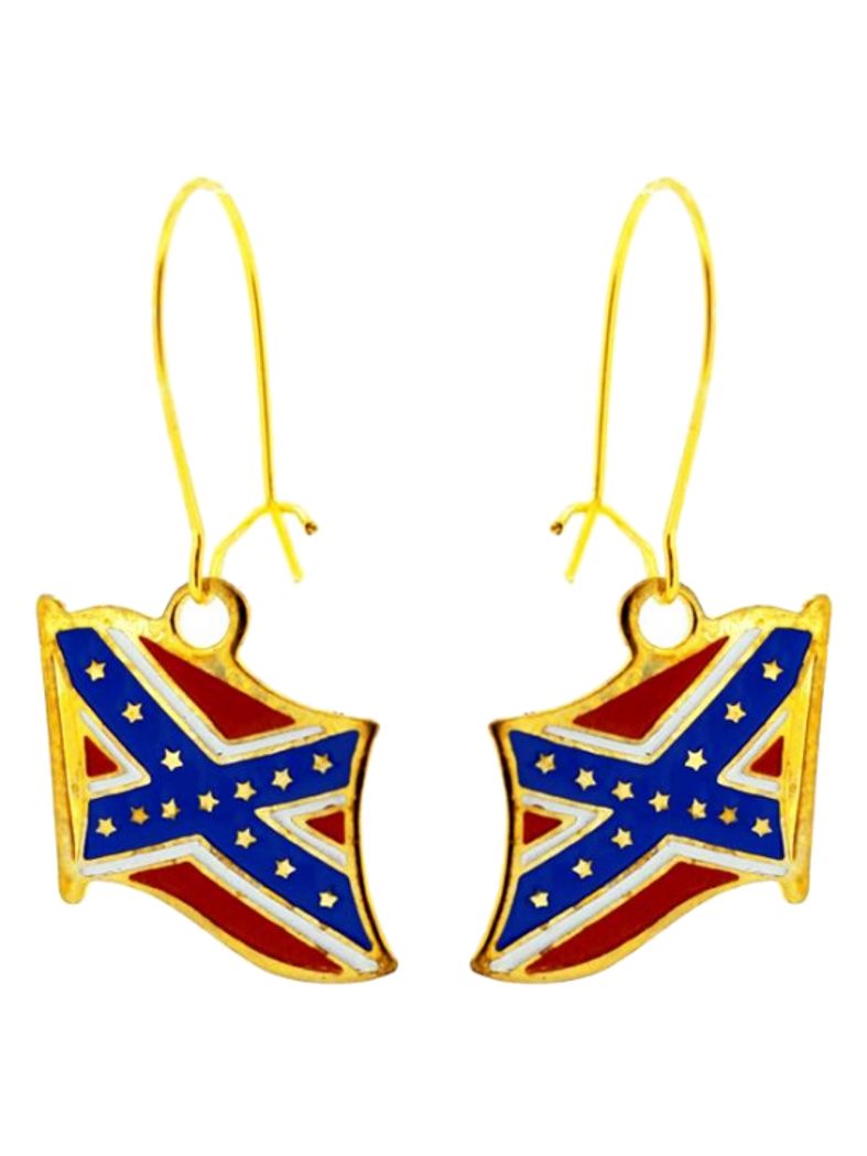 Ohrring Flagge USA Süden Rebel