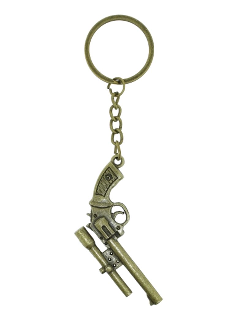 Schlüsselanhänger Revolver mit Zielrohr groß