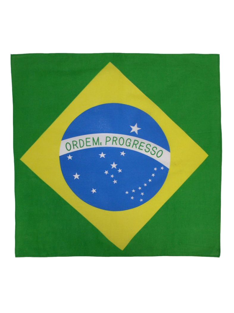 k008 Flagge Brasilien Brazil Kopftuch Bandana Halstuch Tuch Biker Kopfbedeckung 