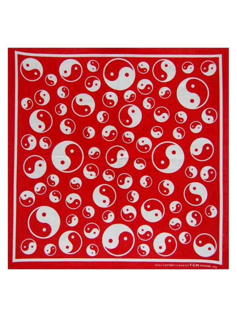Bandana Yin und Yang rot