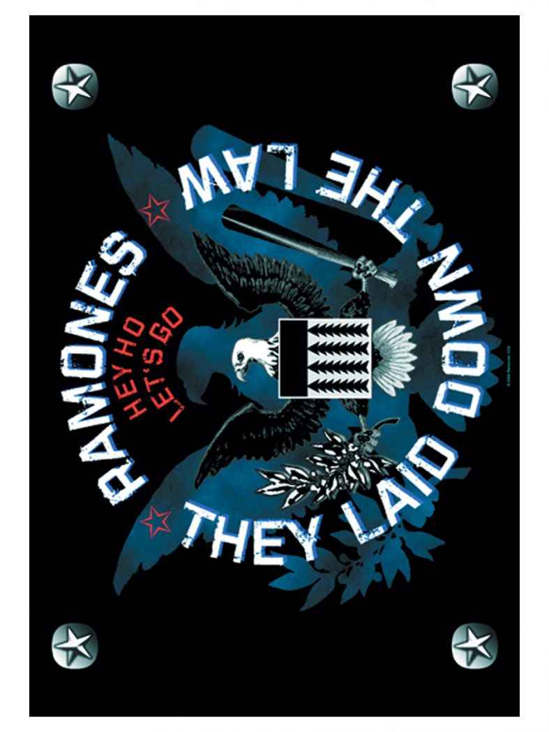 Ramones Poster Fahne They Laid down the Law